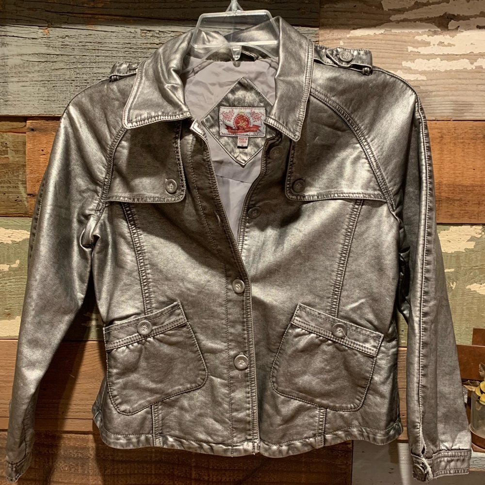 Silver jacket...💋Beverly Hills Polo